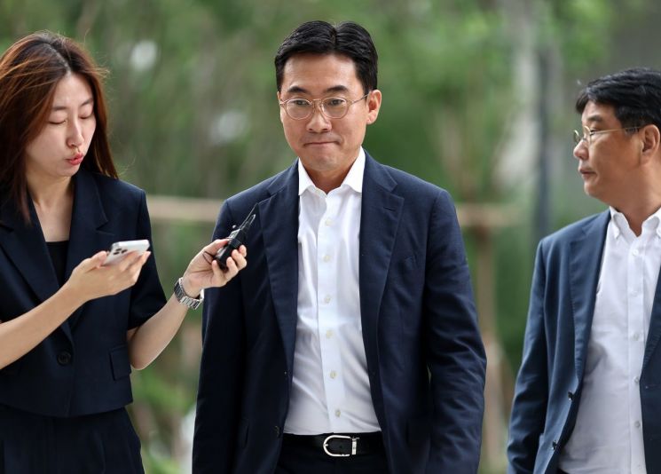 특검 출석하는 조영탁  IMS모빌리티 대표. 연합뉴스