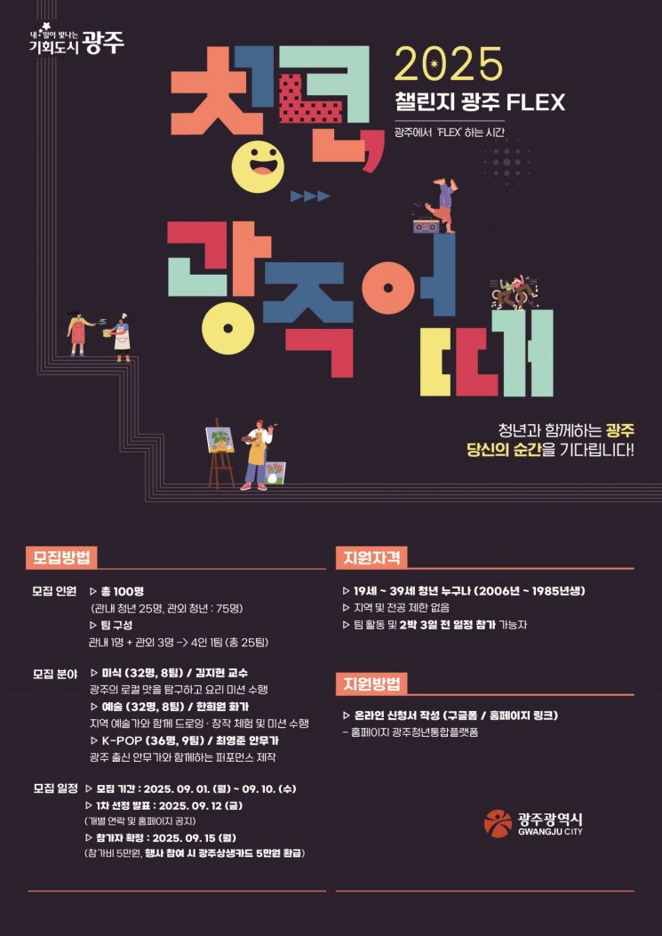 "청년, 광주 어때"…2박3일 '미식·예술·K-팝' 체험