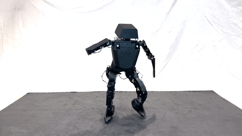 인공지능(AI)의 실시간 힘 조절로 복잡한 댄스 동작도 안정적으로 수행하는 디즈니 로봇. 디즈니 리서치 유튜브