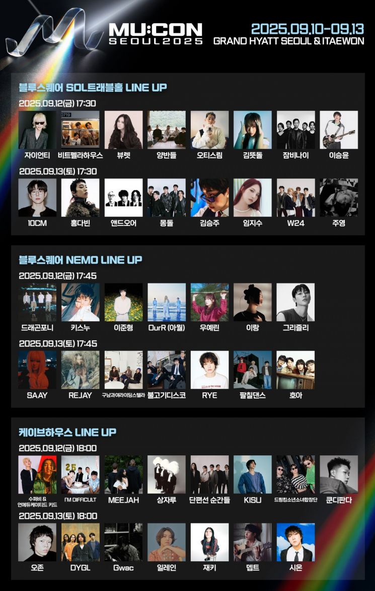 이태원·한남동서 '뮤콘' 개막…마흔여섯 팀 쇼케이스