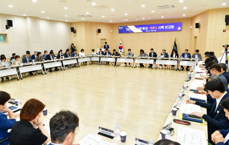 경산시, '2026 시민체감 100℃ 시책 보고회' 개최…58개 체감형 시책 등 논의