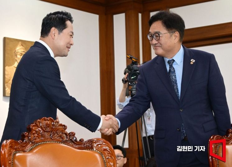 [포토] 우원식 의장 예방하는 장동혁 대표