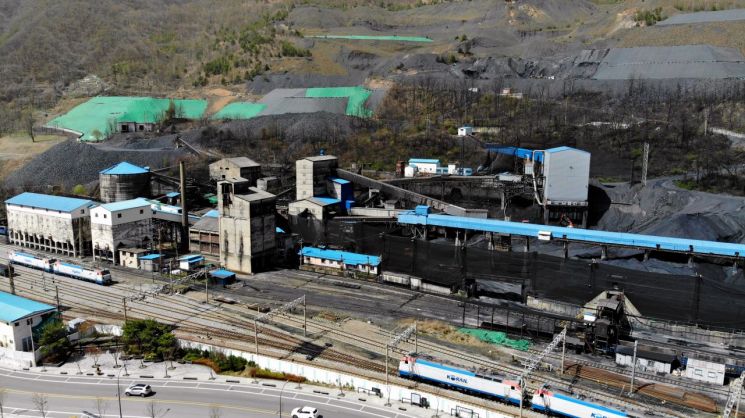 철암선탄장 전경. 태백시 제공