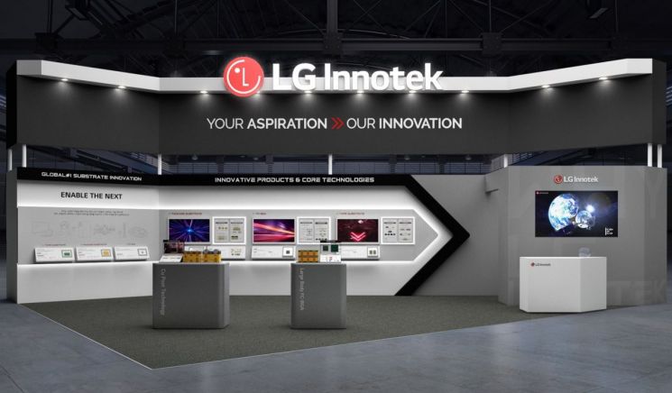 Aerial view of the LG Innotek KPCA booth. Photo by LG Innotek
