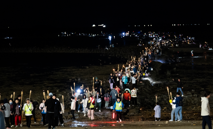 지난해 무창포 신비의 바닷길 축제 모습/보령시