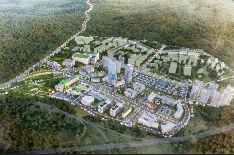 复合文化融合园区鸟瞰图。议政府市提供
