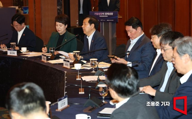 [포토] 구윤철 부총리, 기업성장포럼 출범식 인사말