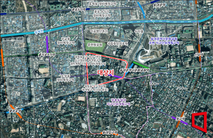 DDP 인근 광희동 일대 도시정비형 재개발 정비구역 지정