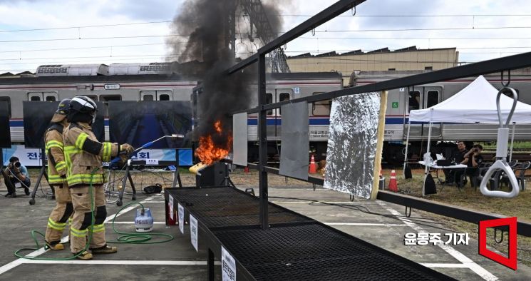 [포토] 전동차 방화관련 화재안정성 테스트