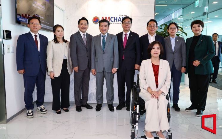 [포토] 국민의힘 지도부 암참(AMCHAM) 방문 간담회