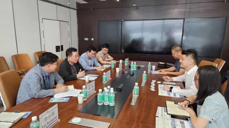 광양경자청, 中 해외투자서비스센터·유통기업 찾아 '투자상담'