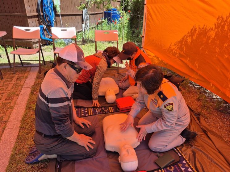 Cardiopulmonary resuscitation experience for cardiac arrest patients. Provided by Ulsan City