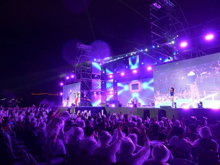 '2025 진주 M2(뮤직&미디어) 페스티벌' 현장.