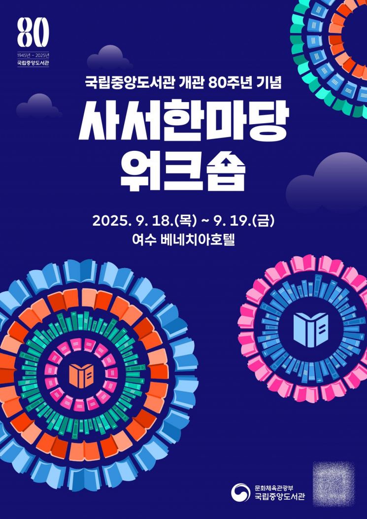 국립중앙도서관 개관 80주년, 전국 도서관 사서 모인다