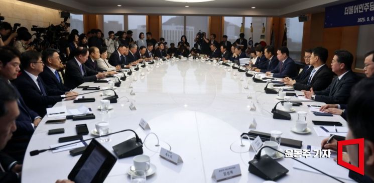 [Photo] Democratic Party of Korea and Korea Chamber of Commerce and Industry Hold Policy Meeting