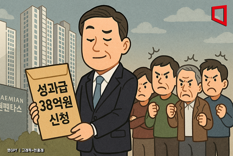 [단독] 58억 무산되자 이번엔 38억…또 성과급 추진한 래미안 원펜타스 조합장