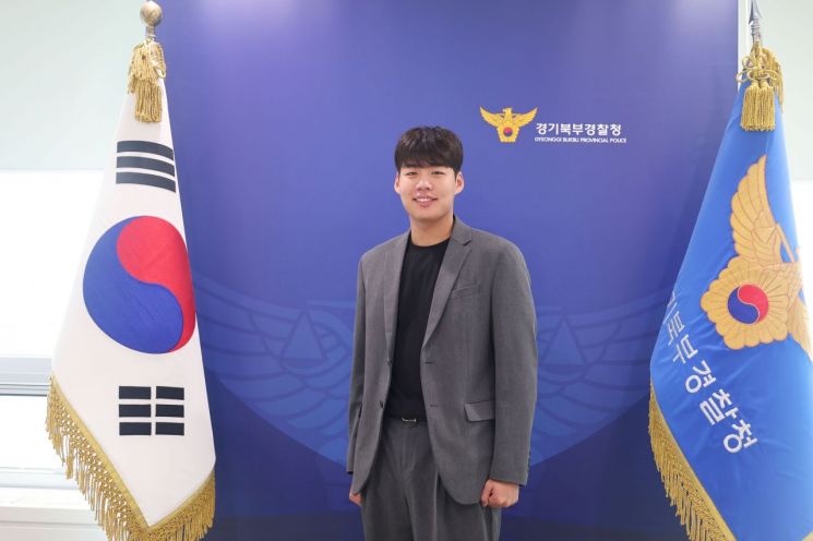 9일 경기북부경찰청에서 이창희 경장이 아시아경제와 인터뷰하고 있다. 경기북부경찰청 제공