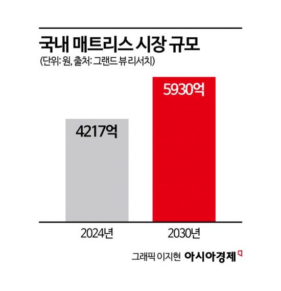 수면 줄자 '숙면' 찾는다…불황 속 가구업계, 프리미엄 매트리스 '공세'
