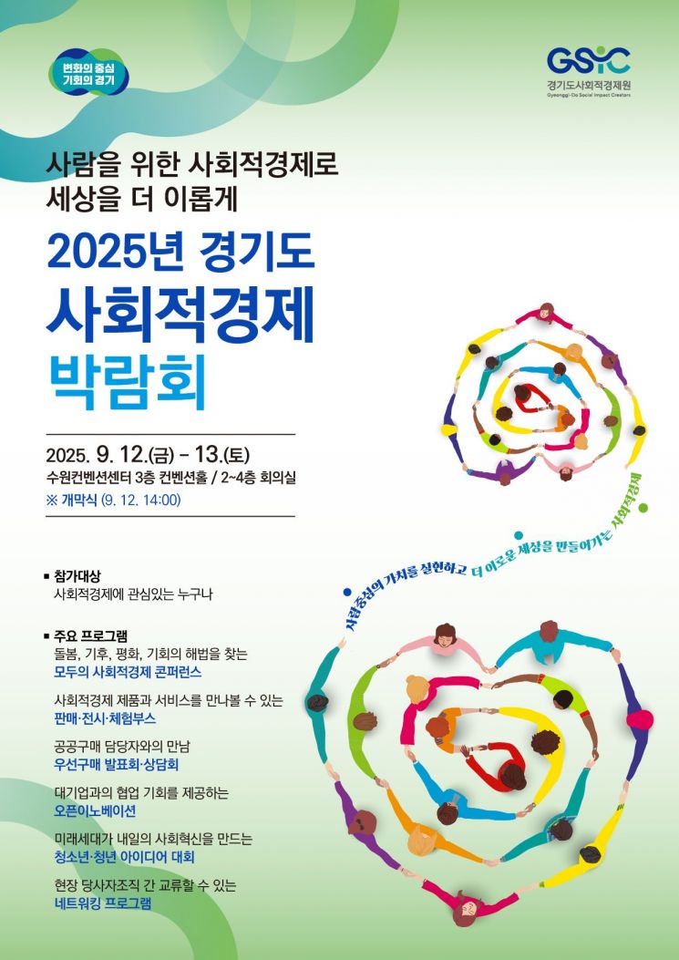 2025 경기도 사회적경제 박람회 포스터