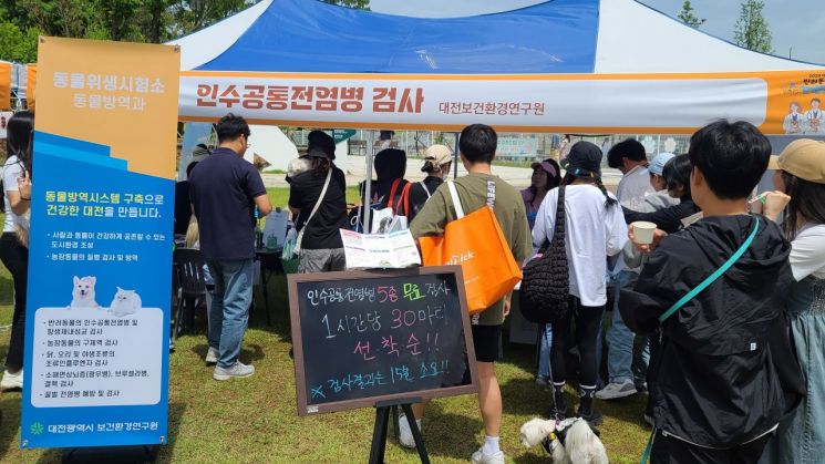 대전보건환경硏, 반려동물 인수공통전염병 5종 무료 검사