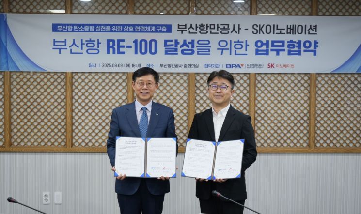 Busan Port Authority and SK Innovation Sign Agreement to Achieve RE100 at Busan Port
