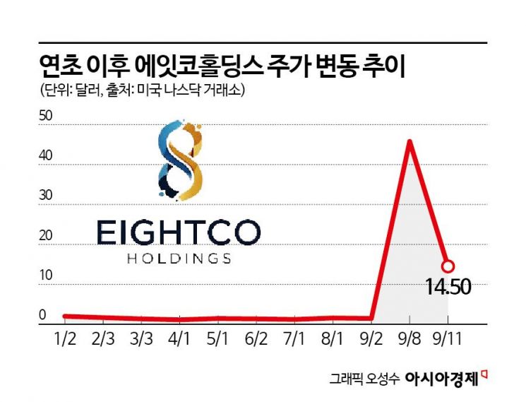 [기업&이슈]코인 투자 발표에 3000% 오른 포장재 기업, 에잇코홀딩스