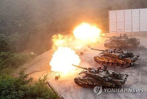 불 뿜는 K2 전차. 기사 내용과 무관. 연합뉴스