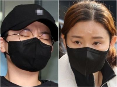 전 펜싱 국가대표 남현희(오른쪽)씨와 사기 혐의로 구속된 전청조씨. 연합뉴스