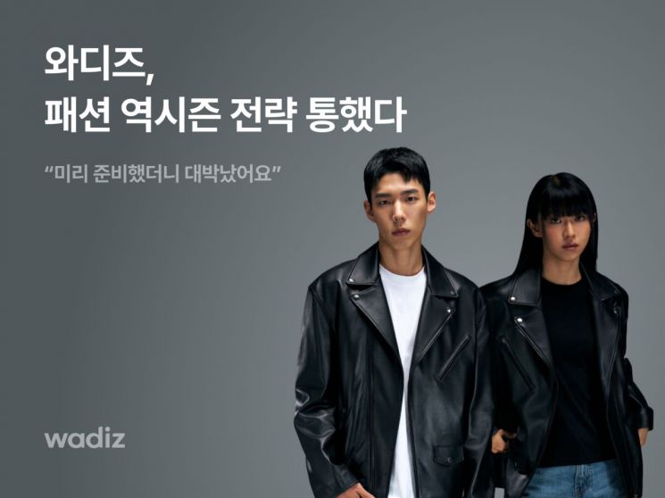 와디즈, FW 시즌 프리오더로 패션 시장 공략