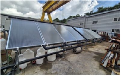 태양열 에너지와 수열 히트펌프를 결합한 연구 시설. 과학기술정보통신부 제공