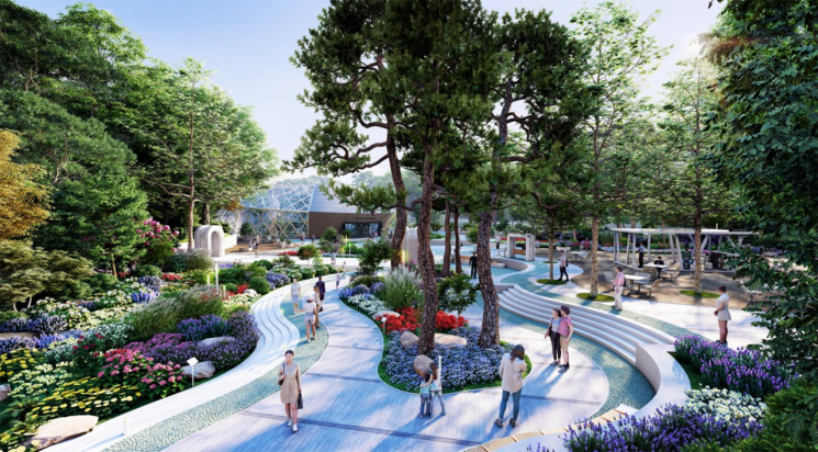 쌍령공원 ‘마름산정원’ 전경. (주)쌍령파크개발 제공