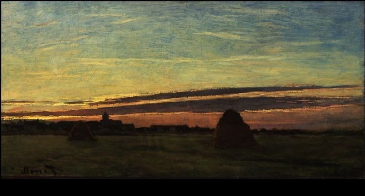 클로드 모네의 '샤이의 건초더미들'. 샌디에이고 미술관 제공