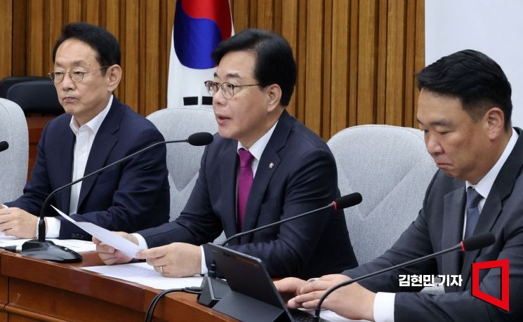 [포토] 송언석 "與 사법부 장악 시도 대통령도 가담…용납 못할 일"