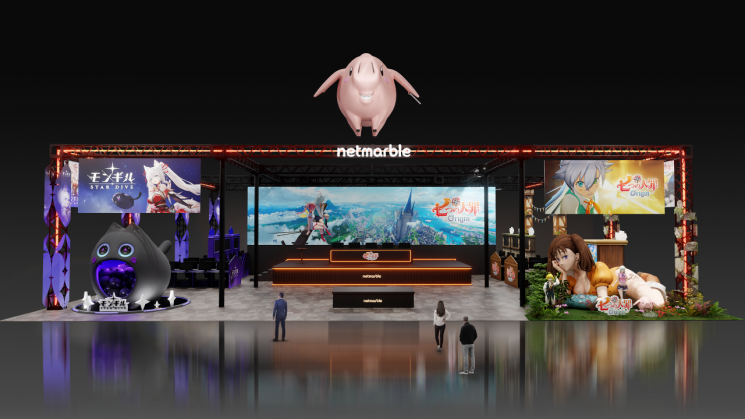 Netmarble 'Tokyo Game Show 2025' Booth Rendering. Provided by Netmarble