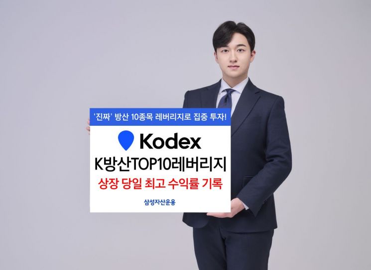 KODEX K방산TOP10레버리지, 상장 당일 수익률 10%