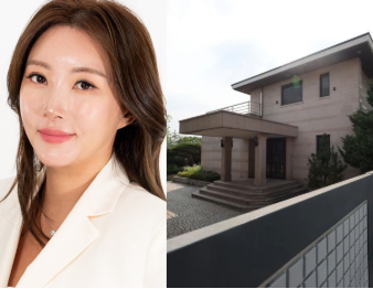 고(故) 이건희 삼성전자 선대회장이 소유했던 서울 용산구 이태원동 단독주택의 모습(오른쪽)과 강나연 태화홀딩스 회장. 태화홀딩스 홈페이지·연합뉴스