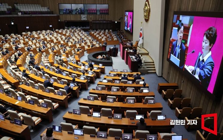 구윤철 부총리 겸 기획재정부 장관이 17일 국회에서 열린 경제에 관한 대정부 질문에서 이언주 더불어민주당 의원의 질의에 답변하고 있다. 2025.9.17 김현민 기자