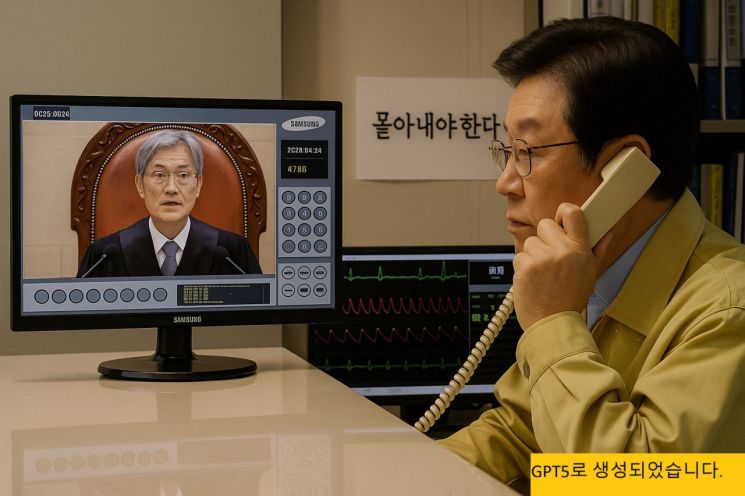 이준석 개혁신당 대표는 최근 소셜미디어에 AI(인공지능)로 만든 합성사진으로 이재명 대통령을 풍자하며 비판 메시지를 내고 있다. 이준석 페이스북