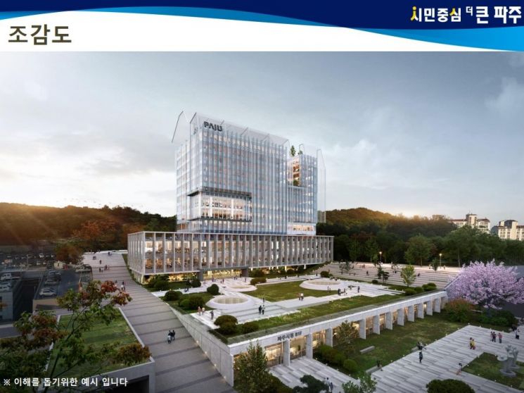 파주시청 조감도. 파주시 제공