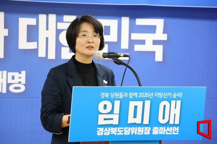 더불어민주당 임미애 비례대표 국회의원이 20일 경북도민과 당원 앞에서 경북도당위원장 출마를 공식 선언했다.