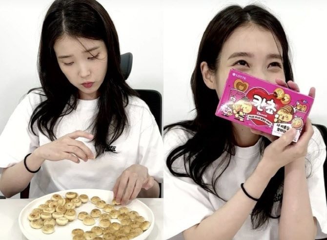 가수 겸 배우 아이유(본명 이지은)가 칸쵸 이름 찾기 도전에 나섰다. 온라인 커뮤니티