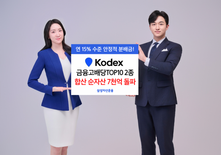 KODEX 금융고배당TOP10 2종,  순자산 합산 7000억원 돌파