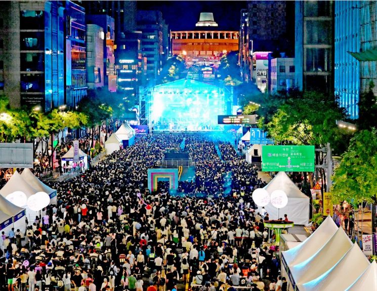 지난해 서리풀페스티벌 폐막공연 모습. 서초구 제공.