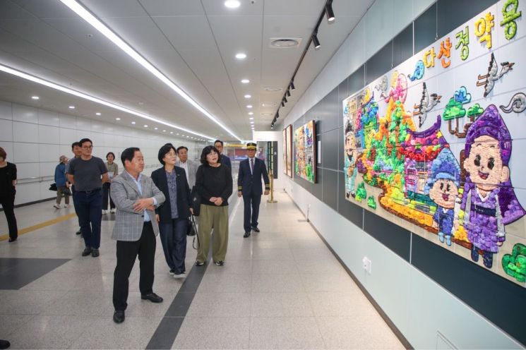 남양주시, 브랜드 테마역사 개장…'다산역서 만나는 다산'