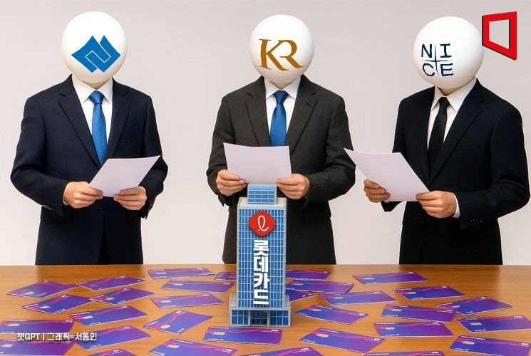 정보유출 '롯데카드'에…신용우려 쏟아낸 3대 신평사