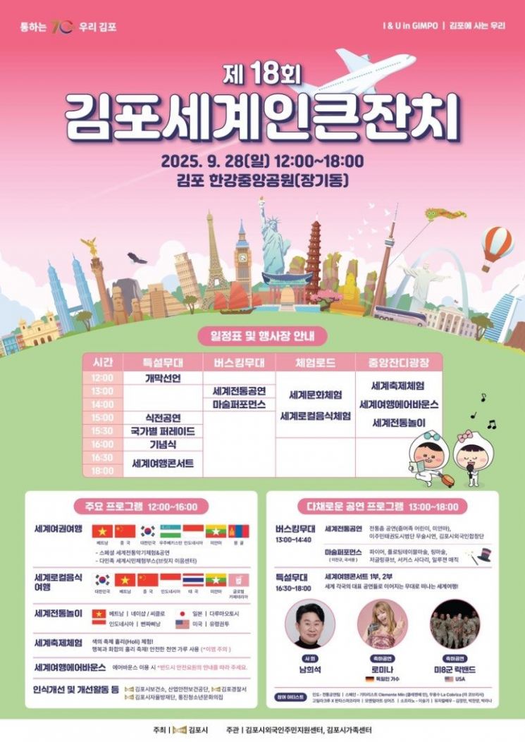 '상호문화도시' 김포시, 28일 제18회 세계인 큰 잔치 연다