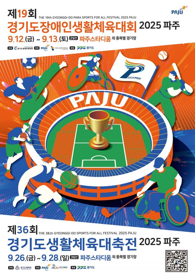 경기도생활체육대축전 26일 파주서 개막…27개 종목 2만1417명 출전