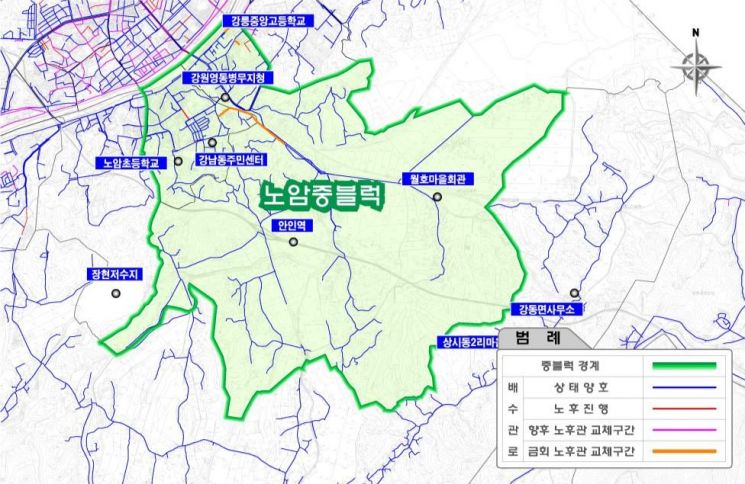 노암 중블록. 강릉시 제공