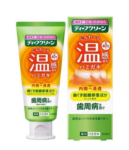 일본 카오의 딥클린 약용 온감 치약