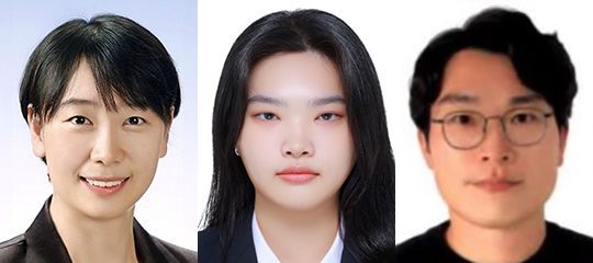 (왼쪽부터)이은 교수,박지유 학생,전병윤 박사.
